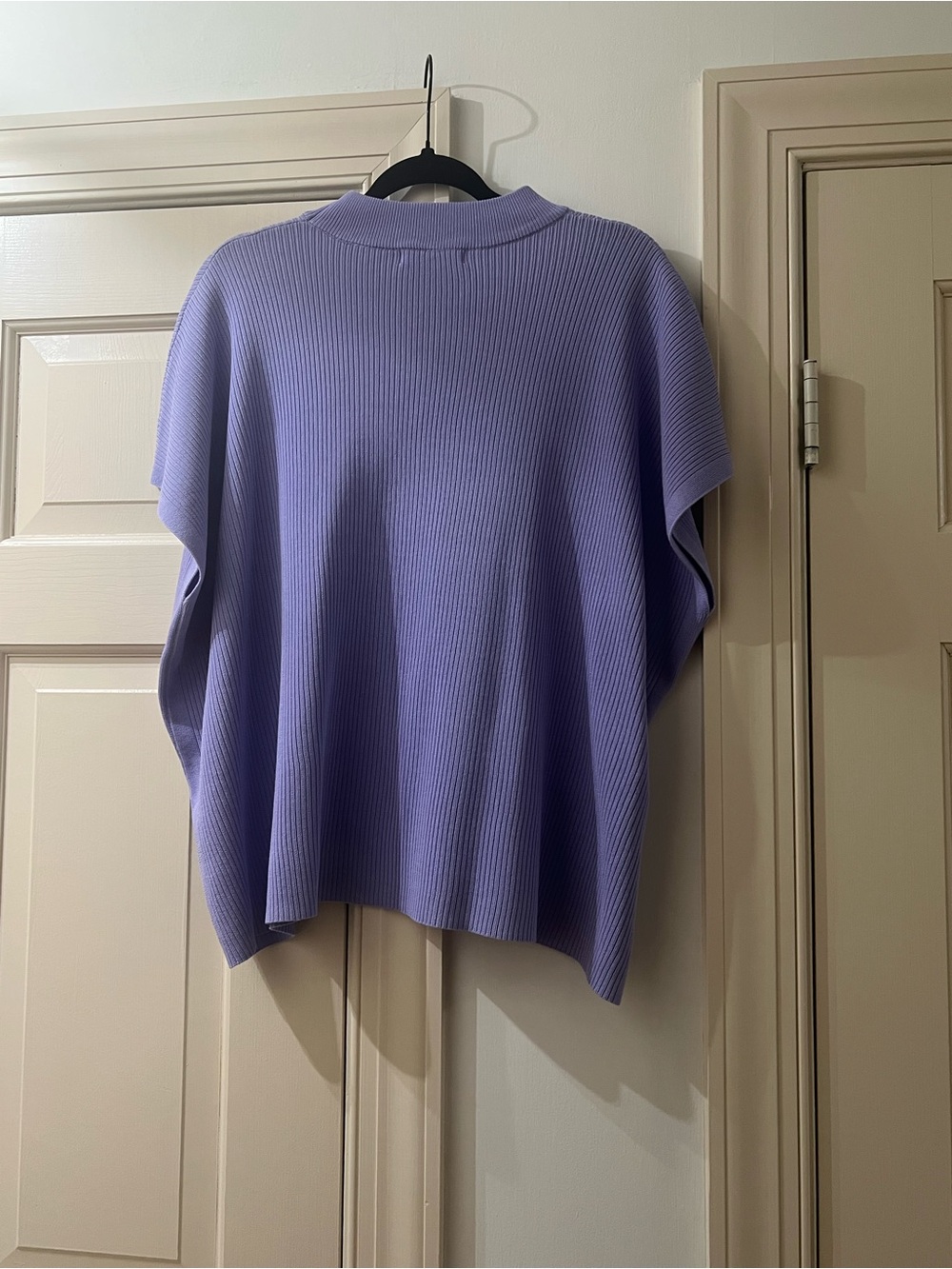 Zenana Outfitters Lavender Ribbed Short Sleeve Knit Top - Picture 4 of 5